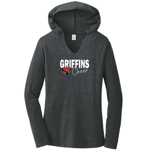 GRIFFINS LADIES LONG SLEEVE HOODED SHIRT